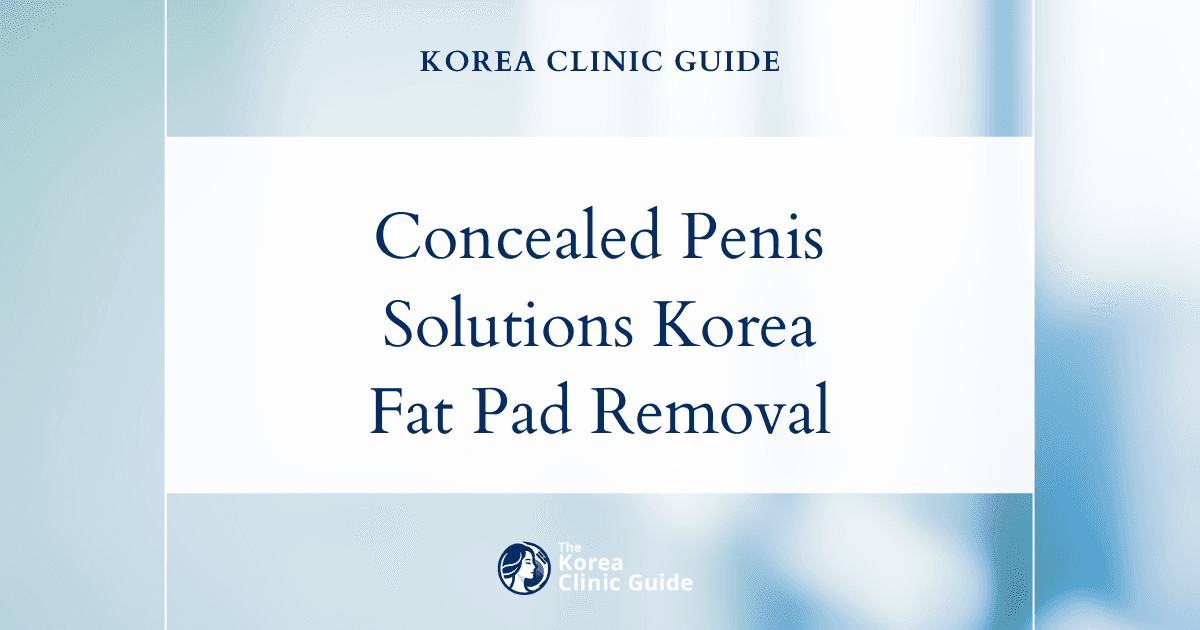 Concealed Penis Solutions in Korea: Pubic Fat Pad Removal for Improved Aesthetics and Confidence