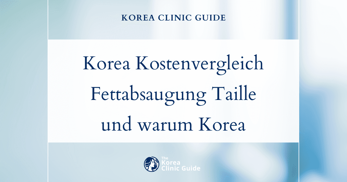 Korea im Vergleich zu fünf Ländern: Erfahren Sie die tatsächlichen Kosten einer Fettabsaugung an der Taille und was Korea besonders macht