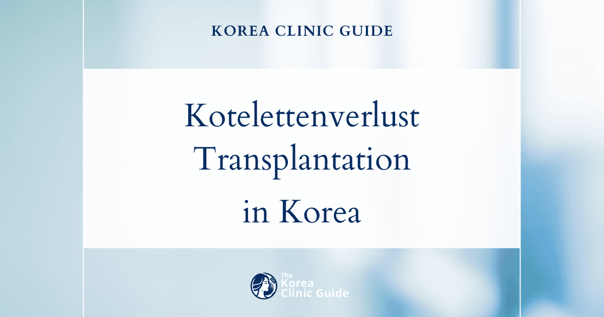 Lösungen bei Verlust der Koteletten nach einem Facelift: Koteletten-Transplantation in Korea