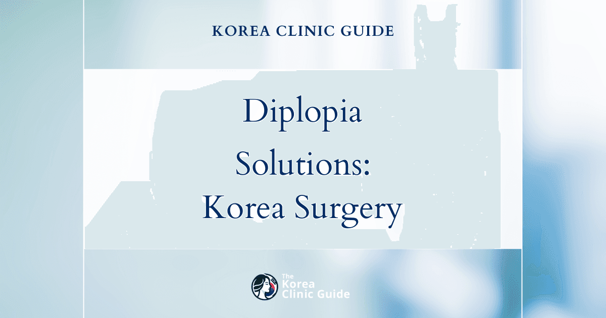 Diplopia Solutions in Korea: Strabismus Surgery for Double Vision Treatment