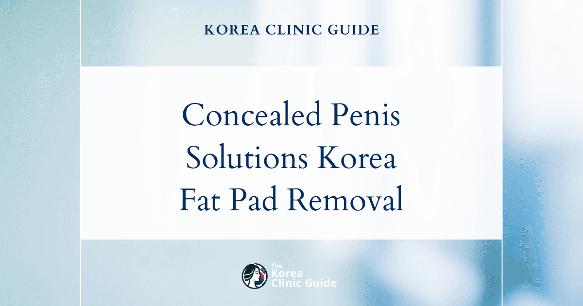 Concealed Penis Solutions in Korea: Pubic Fat Pad Removal for Improved Aesthetics and Confidence