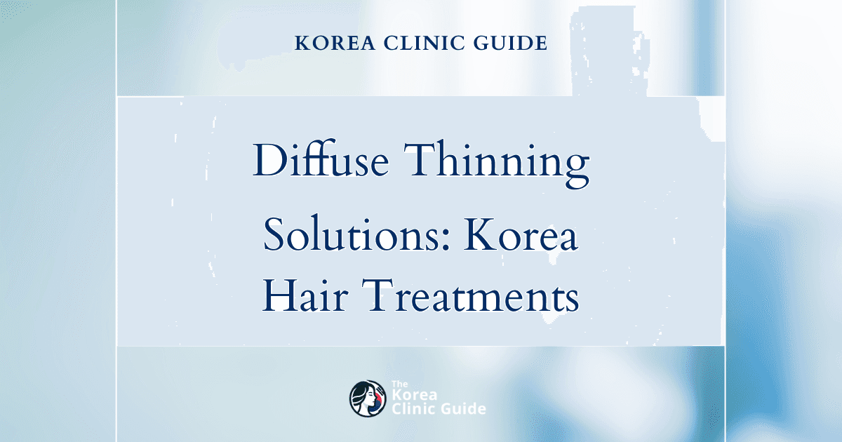 Diffuse Thinning Solutions: Hair Loss Treatment Procedures in Korea for Fuller, Healthier Hair