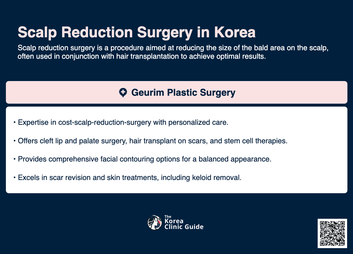 cost scalp reduction surgery korea