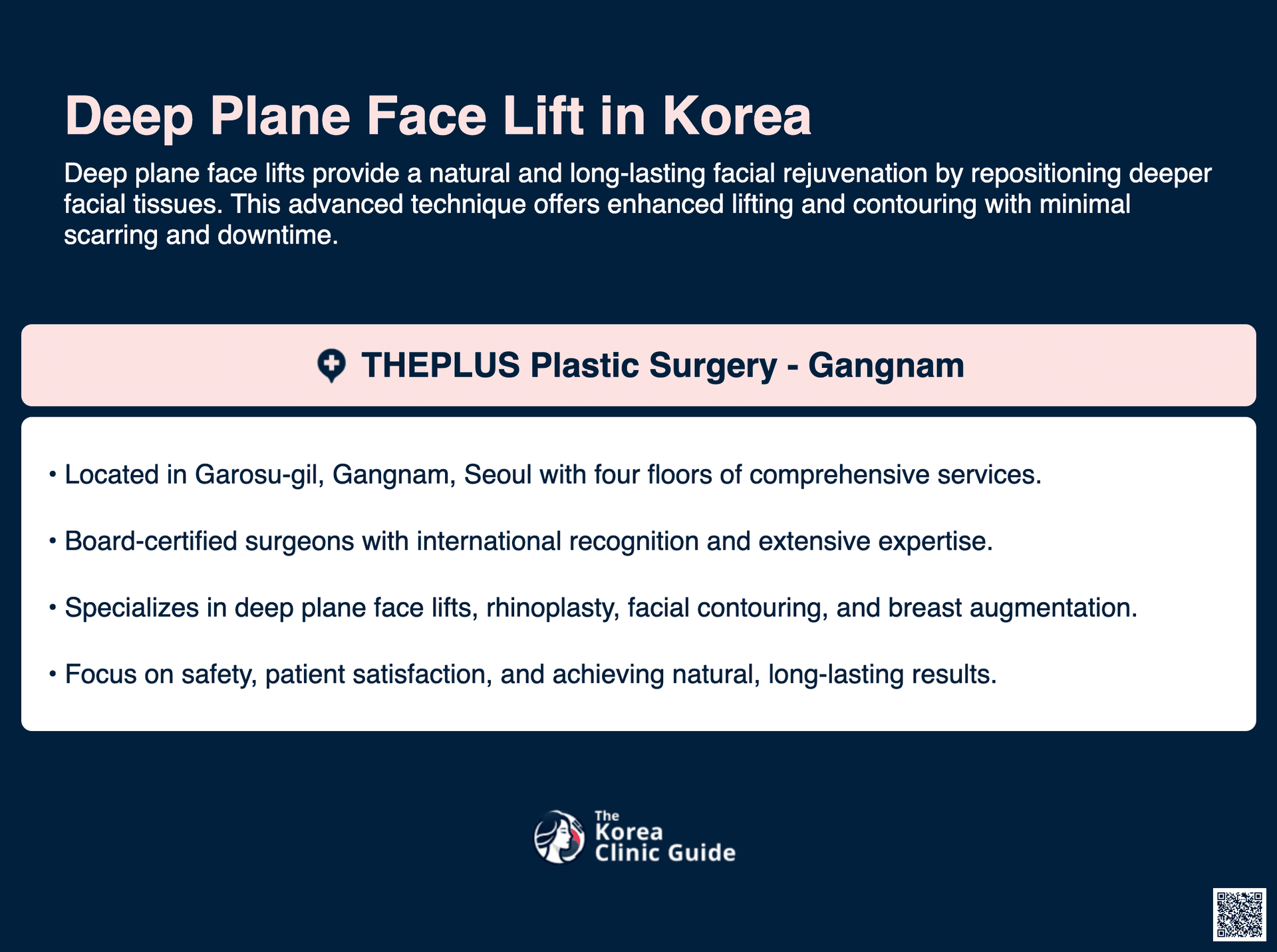 deep plane face lift korea