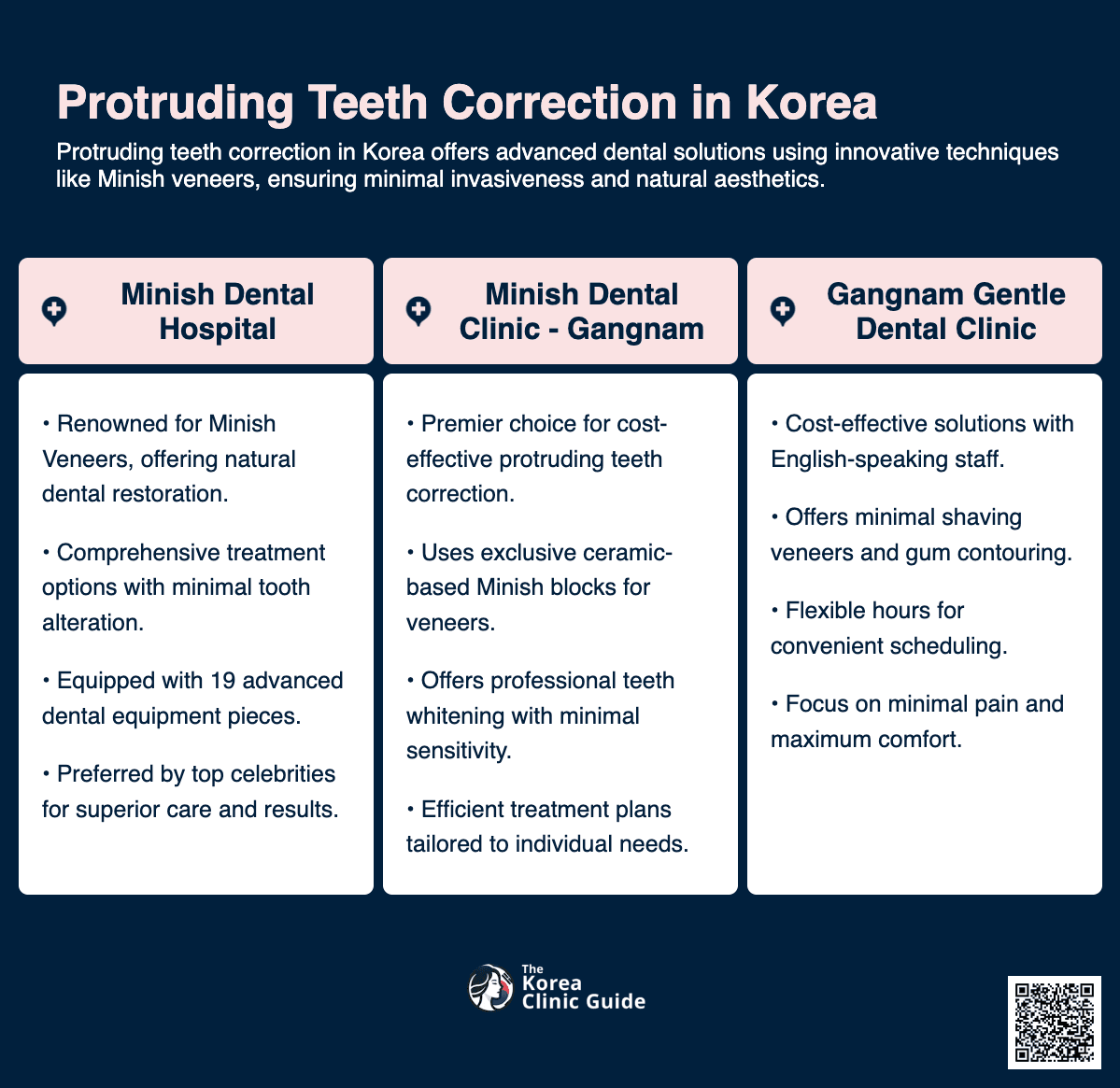 cost protruding teeth correction korea