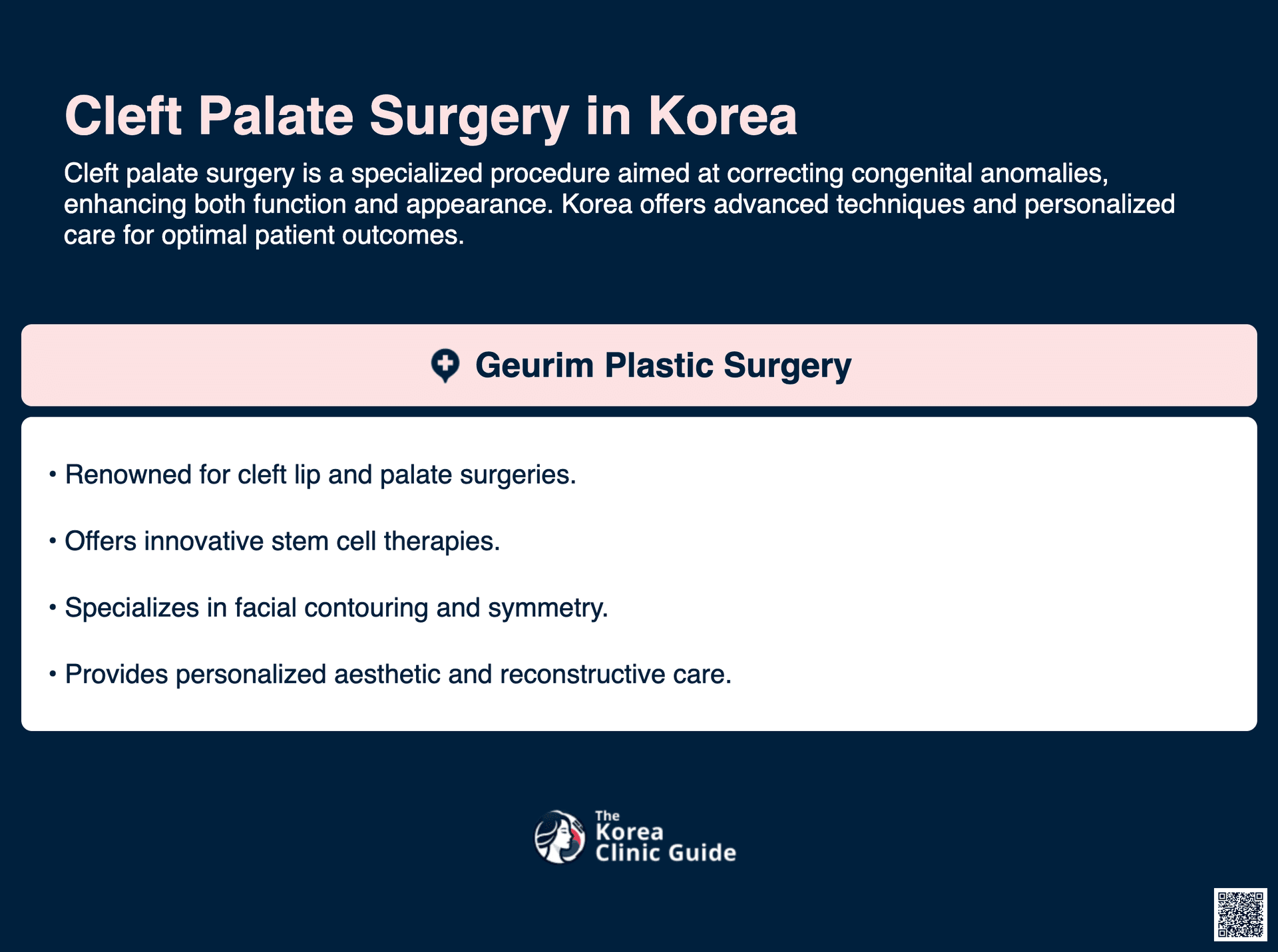 cost cleft palate surgery korea