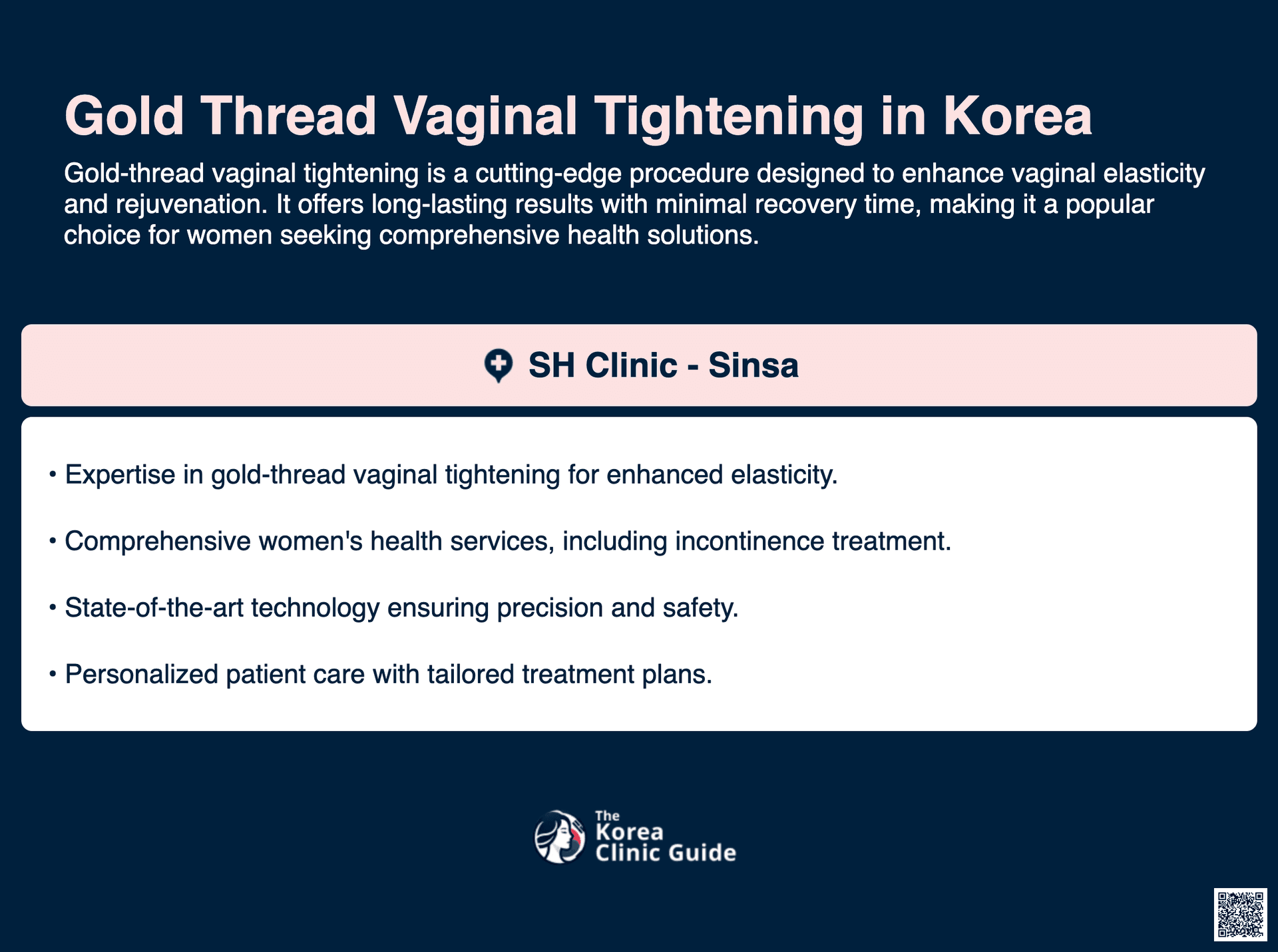 gold thread vaginal tightening korea