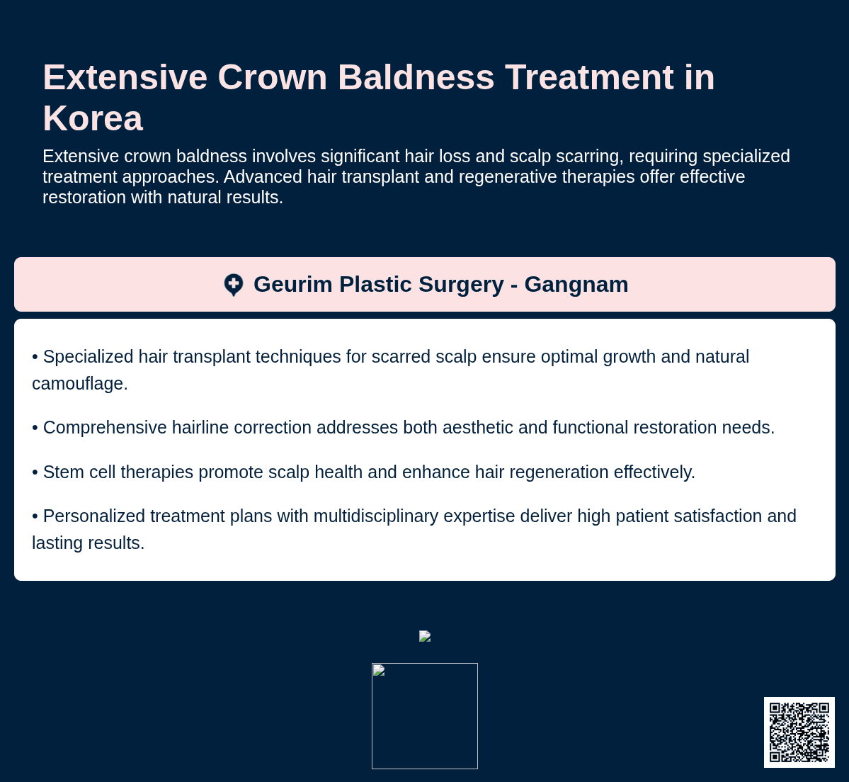 extensive crown baldness korea