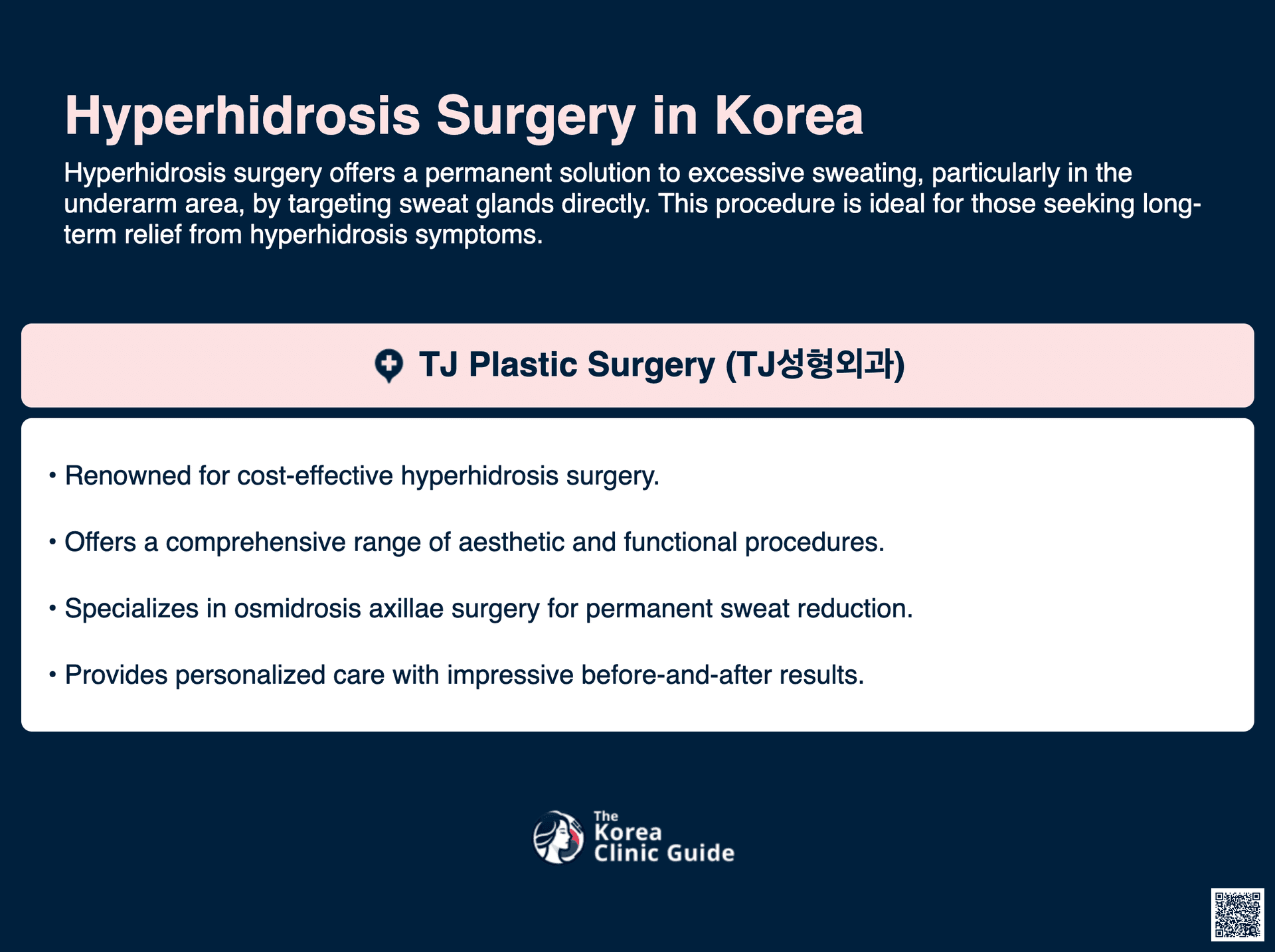cost hyperhidrosis surgery korea