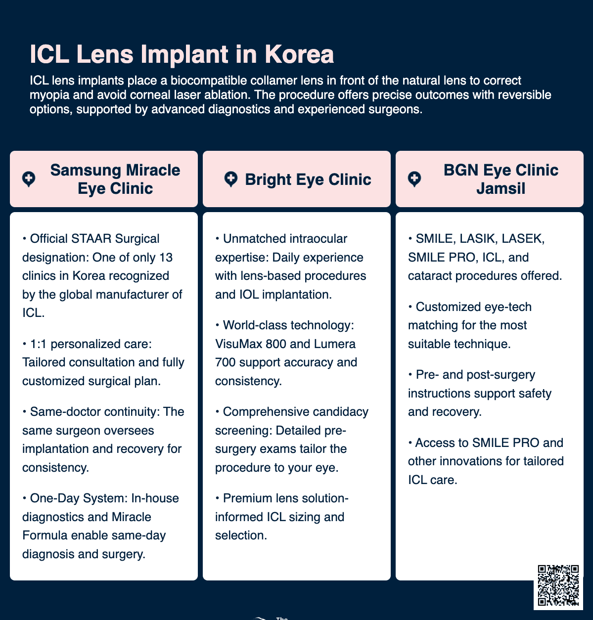 ICL Lens Implant