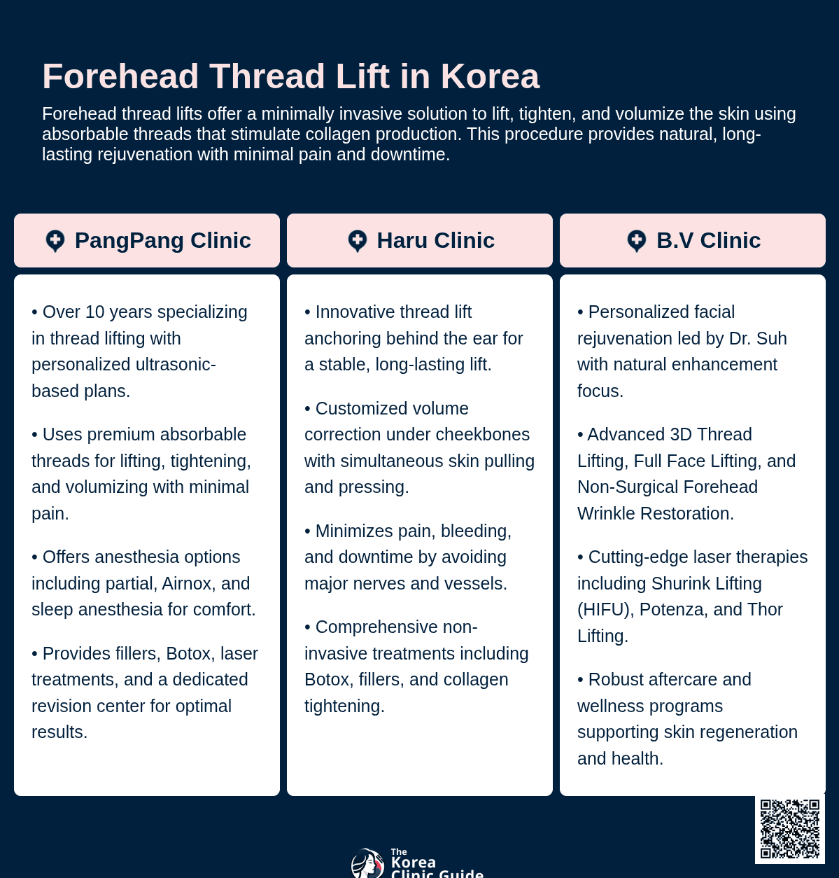 forehead thread lift korea