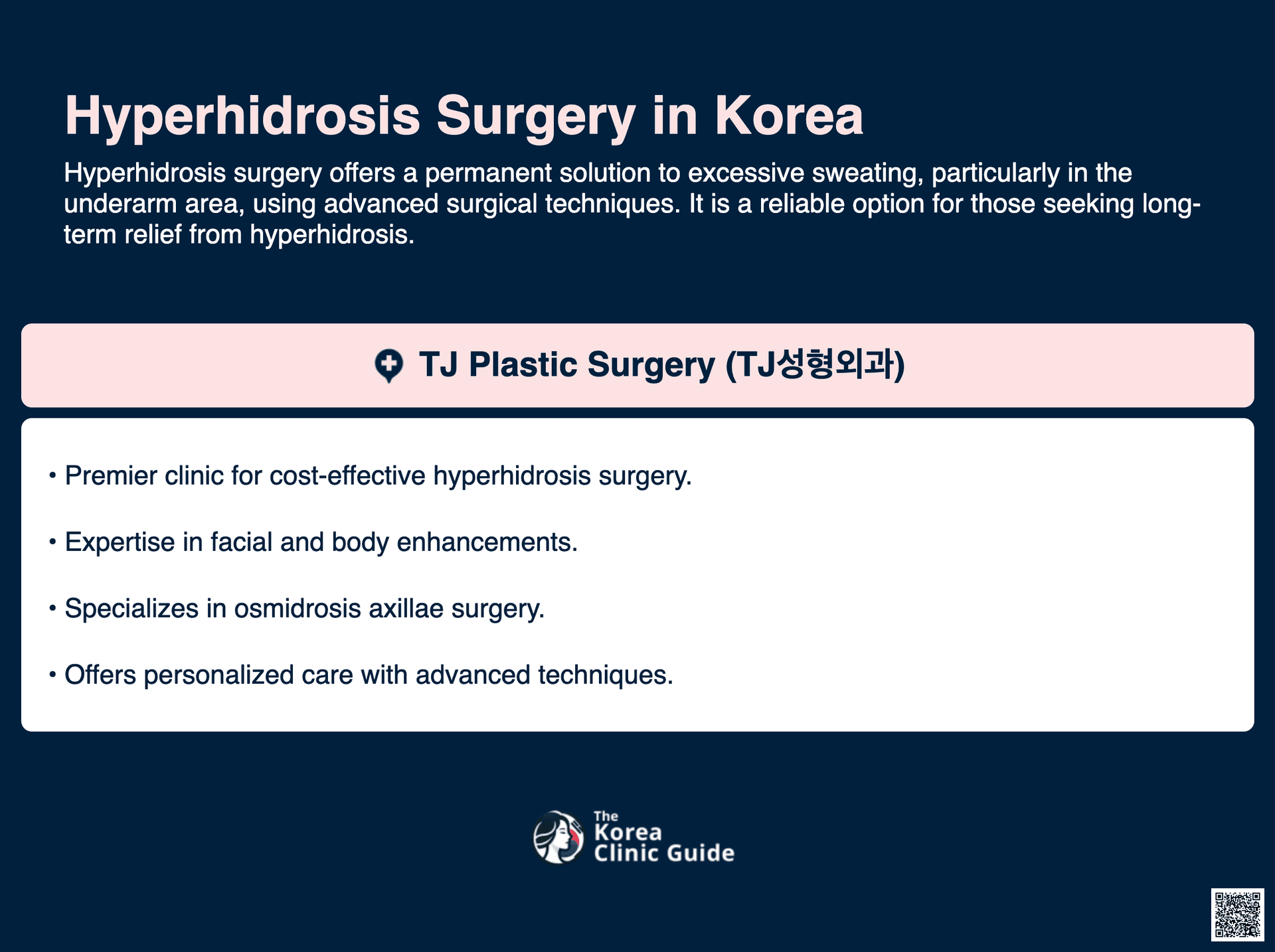 cost hyperhidrosis surgery korea