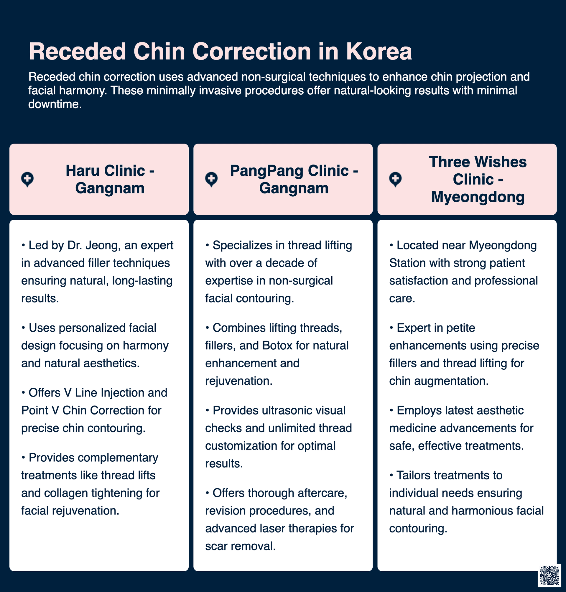 receded chin korea