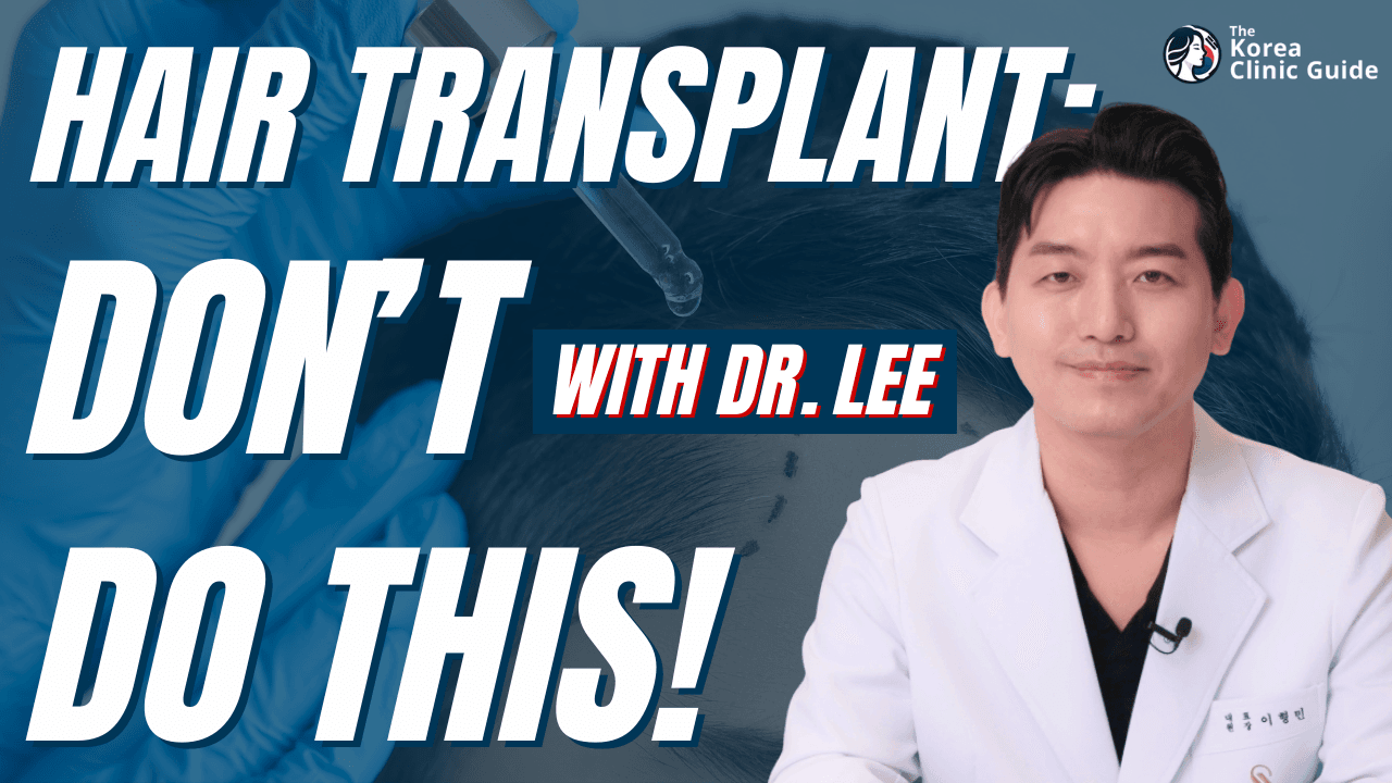 Vorsichtsmaßnahmen nach einer Haartransplantation bei Dr. Lee von der Seojin Plastischen Chirurgie